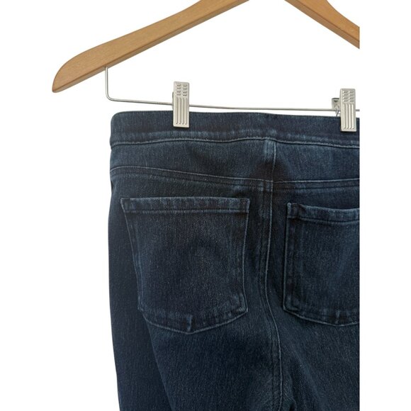 Spanx High Rise Dark Blue Pull On Skinny Jeans with Back Pockets - Small - Picture 4 of 6